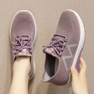 Speedupgadgets Women Fashion Breathable Fly Knit Sneakers