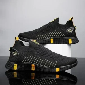 Speedupgadgets Men'S Casual Breathable Stripe Sneakers