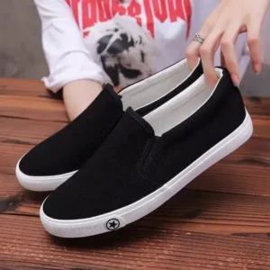 Speedupgadgets Men'S Casual Solid Color Wear-Resistant Canvas Shoes