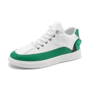 Speedupgadgets Men'S Fashion Color Matching Pu Simple Sneakers