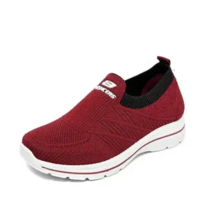 Speedupgadgets Women Casual Knit Design Breathable Wedge Sneakers