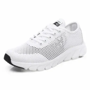 Speedupgadgets Women Fashion Sports Lace Up Hollow Design Mesh Breathable Sneakers