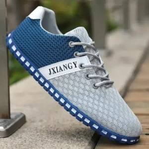 Speedupgadgets Men Casual Color Matching Breathable Mesh Flat Shoes