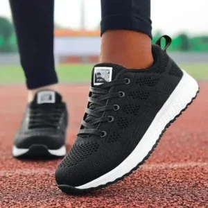 Speedupgadgets Women Casual Lace-Up Design Mesh Breathable Sneakers