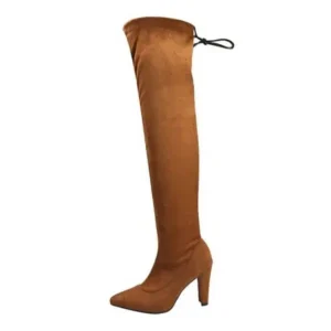 Speedupgadgets Women Fashion Plus Size Solid Color Over The Knee Boots