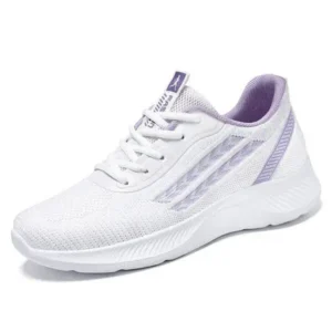 Speedupgadgets Women Fashion Plus Size Mesh Breathable Lace-Up Sneakers