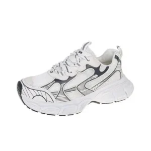 Speedupgadgets Women Fashion Distinctive Color Changing Lace-Up Comfortable Breathable Thick-Soled Sneakers