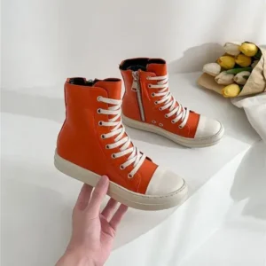 Speedupgadgets Orange Up Platform High Top Casual Shoes