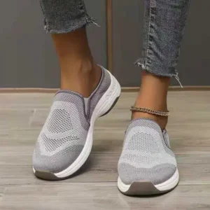 Speedupgadgets Women Fashion Fly Knit Casual Colorblock Flat Sneakers