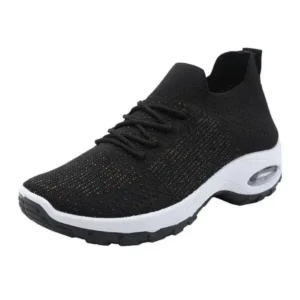 Speedupgadgets Women Fashion Fly Knit Lightweight Breathable Soft Sole Sneakers